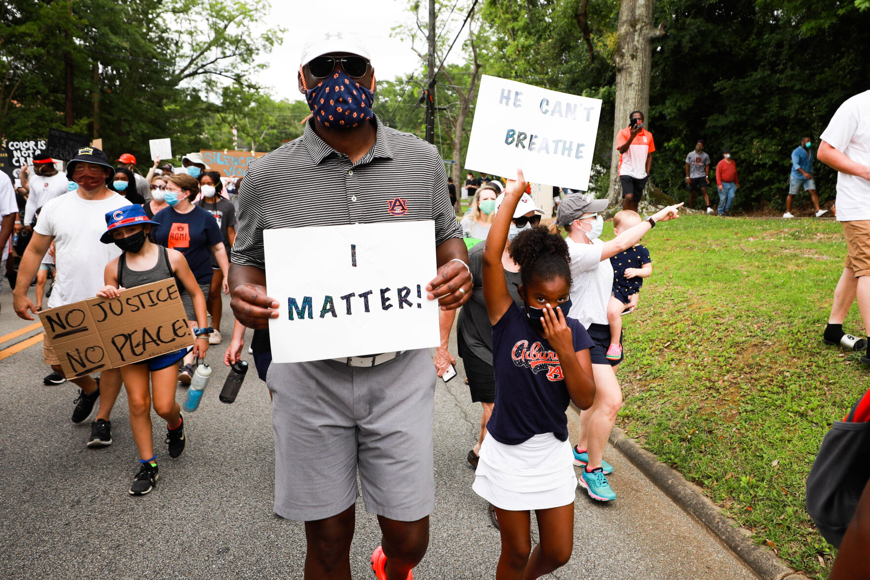 Auburn Students & Community for Change protest and march